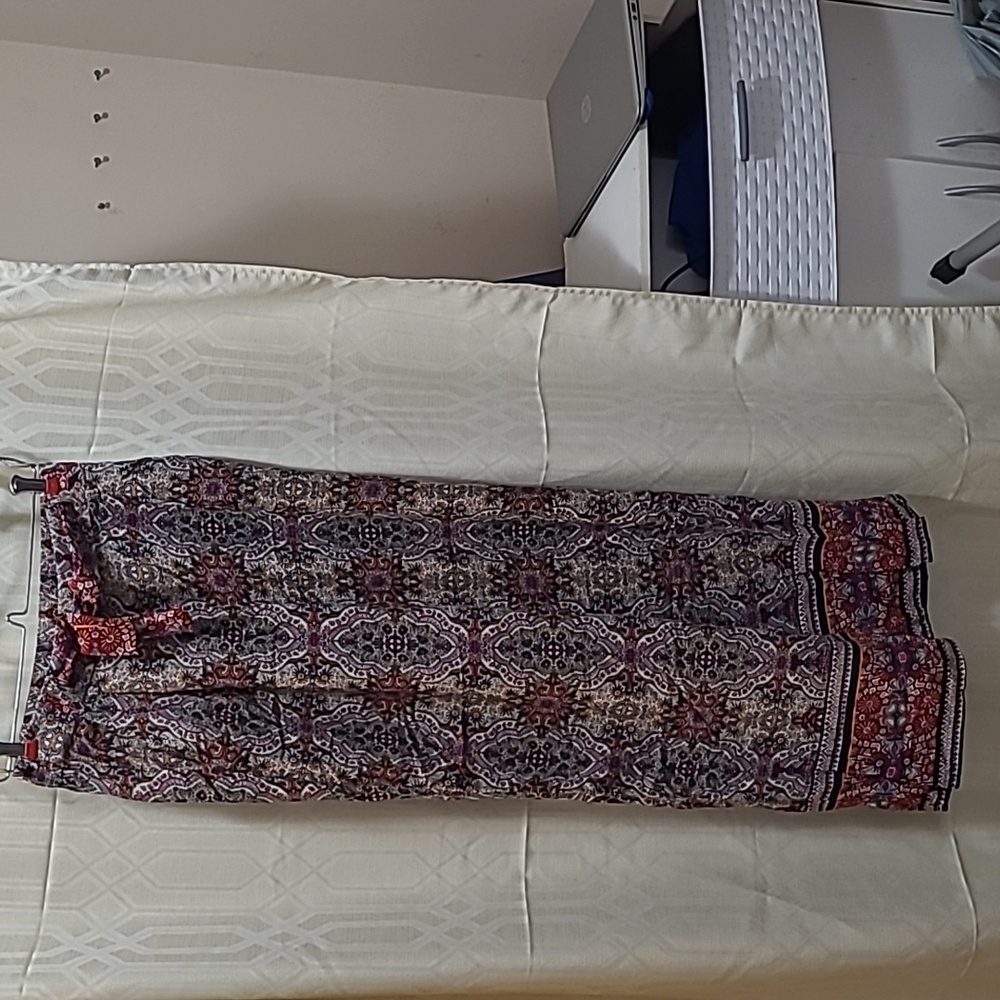 Solitaire Multicolor Bohemian Loose Pants ,Sz L
